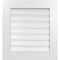 Ekena Millwork Vertical Surface Mount PVC Gable Vent: Functional, w/ 3-1/2"W x 1"P Standard Frame, 24"W x 26"H GVPVE24X2601SF - alternate 1